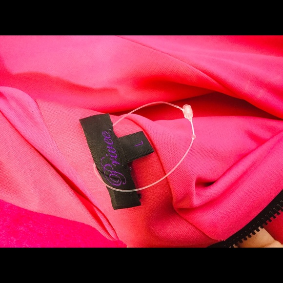 Privee Pink, Zipper Back Rayon/Nylon/Spandex Dress - Picture 4 of 7